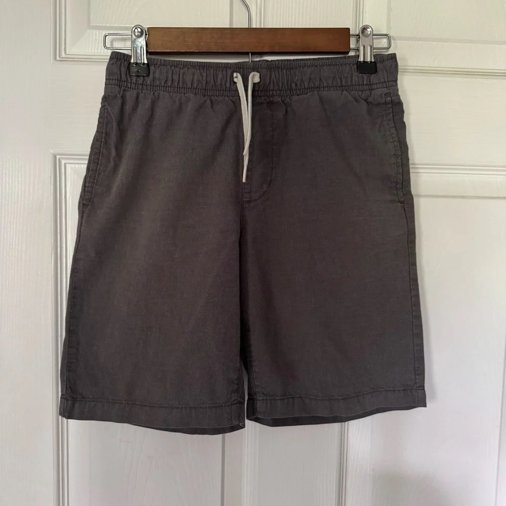 Old Navy Boys Charcoal Flat Front Shorts Size Large 10/12